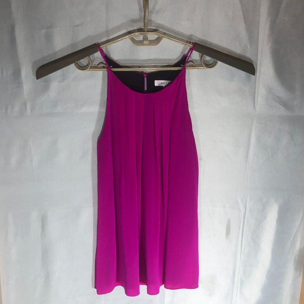 Milly Silk Top Size 6 Pink